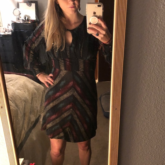 Free People Retro Flair Dress Size 12 - Picture 7 of 8